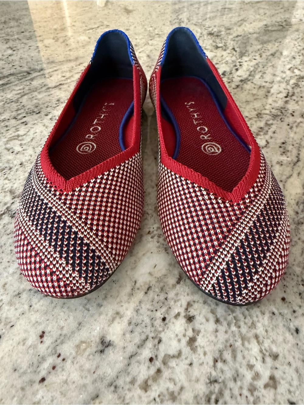 Rothy’s Mirror Stripe Flat Unicorn 🦄 French Girl Chic Sustainable Classic Shoe - Picture 4 of 10